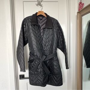 Brand new, never worn! Athleta Quilted Jacket with Belted Closure.